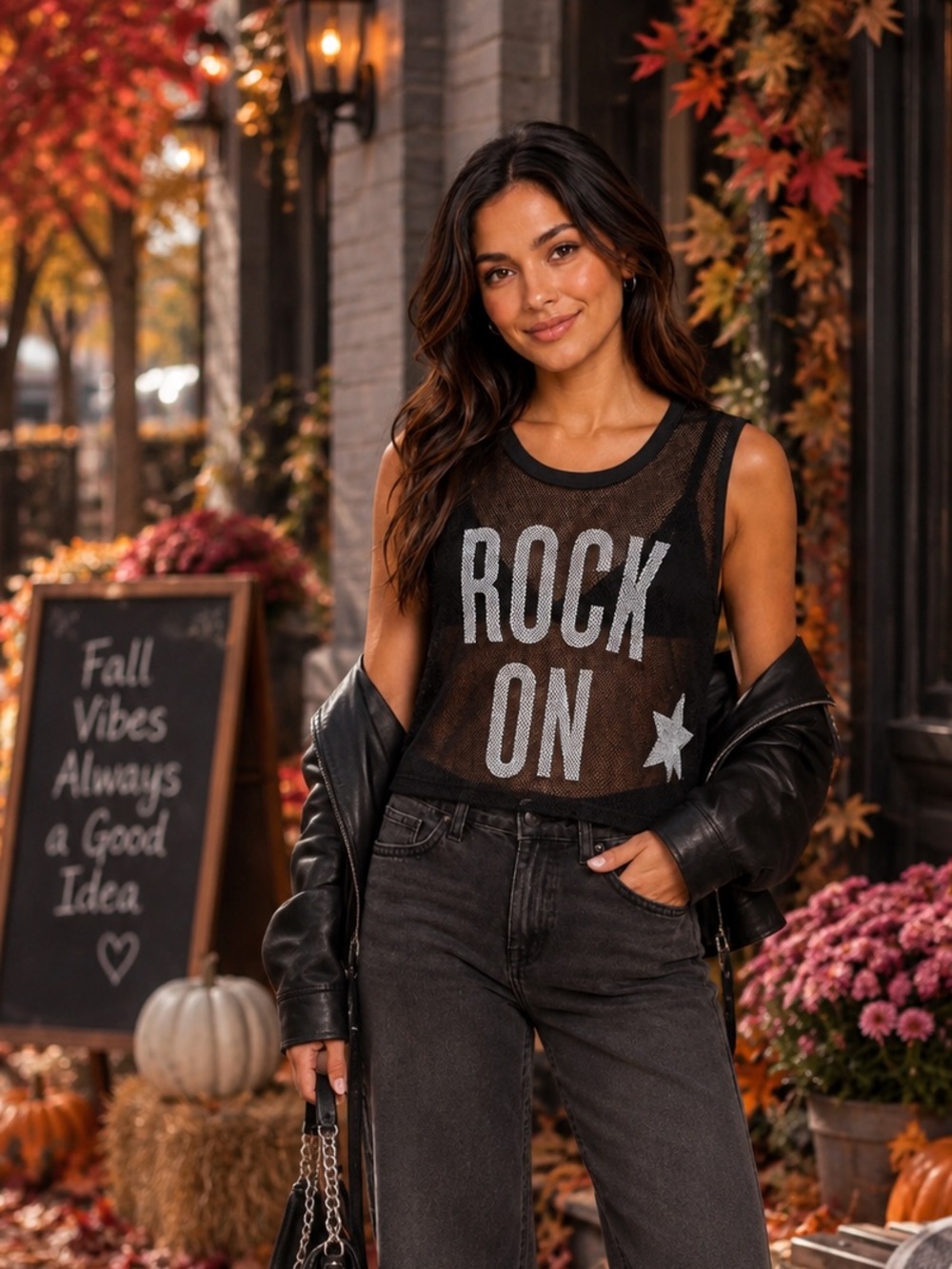 🛍️ JOE BOXER Rock On Black Mesh Sleeveless Top size medium NWT